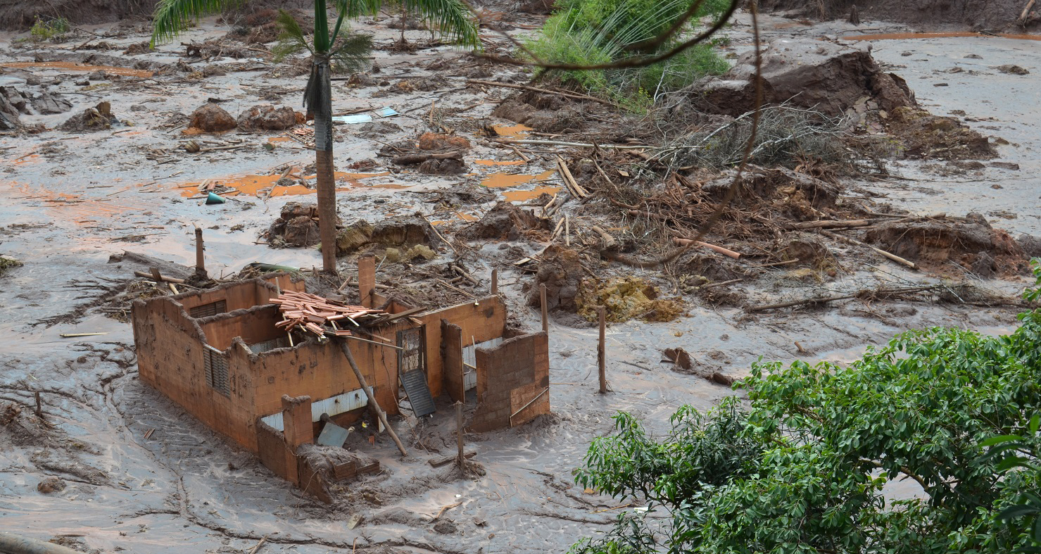Propriedades rurais na comunidade de Camargos, em Mariana, atingidas pela barragem.
